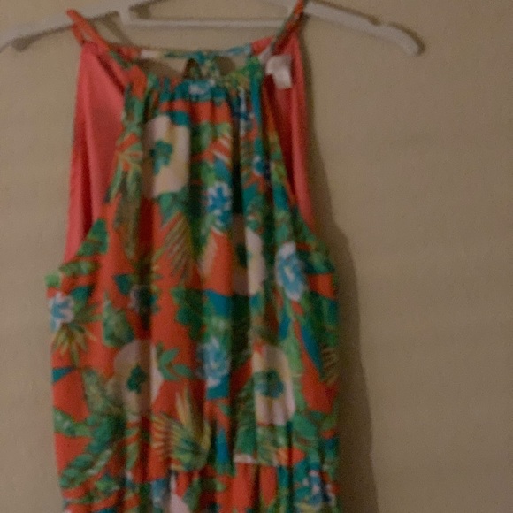 Sundress/ tropical  by Decree XS, front leg splits worn once. - Picture 6 of 14